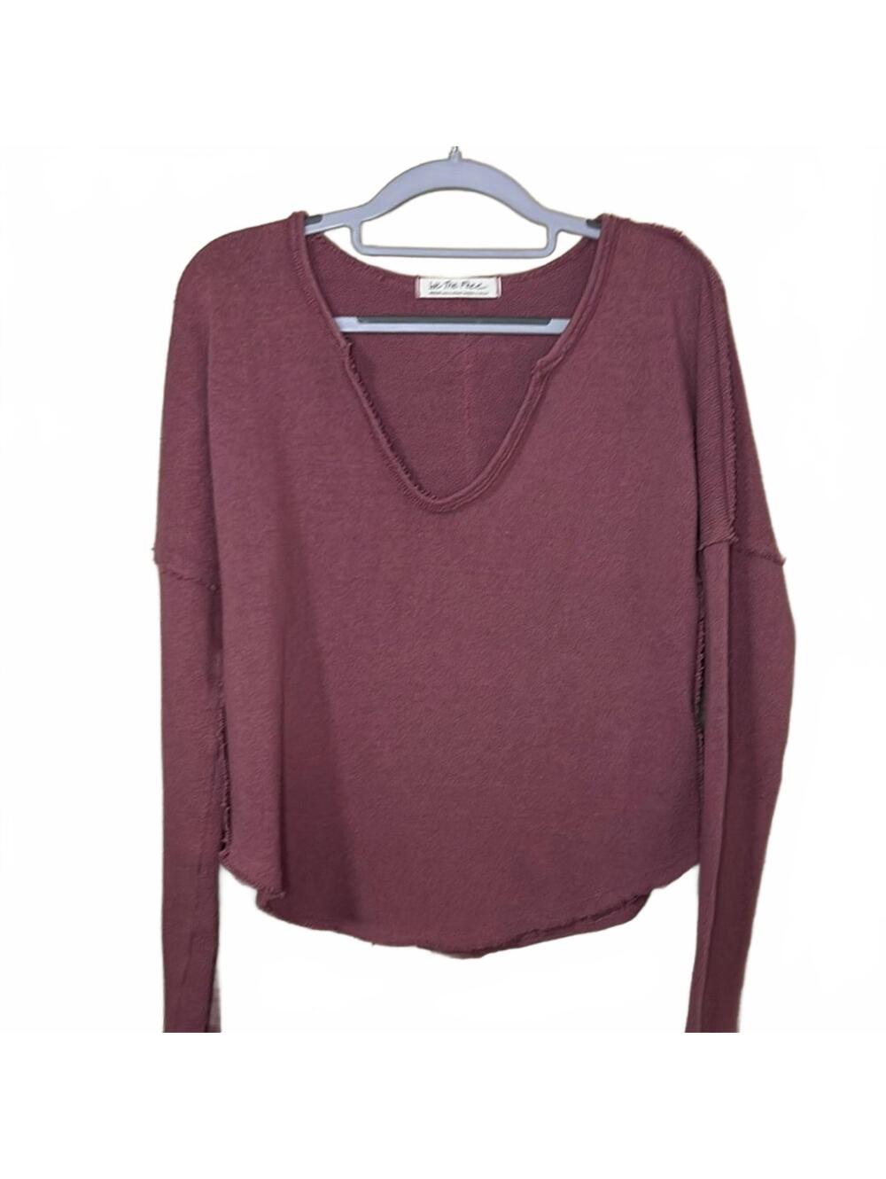 We The Free People distressed mauve sweater size Medium